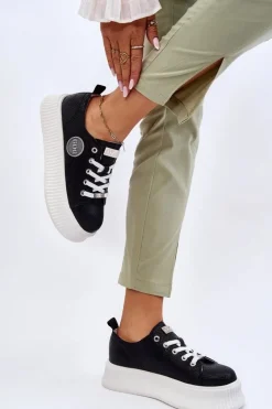 Damskie Sneakersy Buty Sportowe GOE JJ2N4127 Czarne