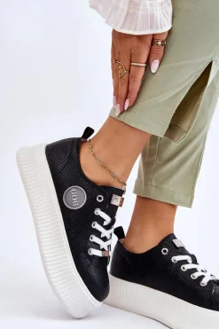 Damskie Sneakersy Buty Sportowe GOE JJ2N4127 Czarne