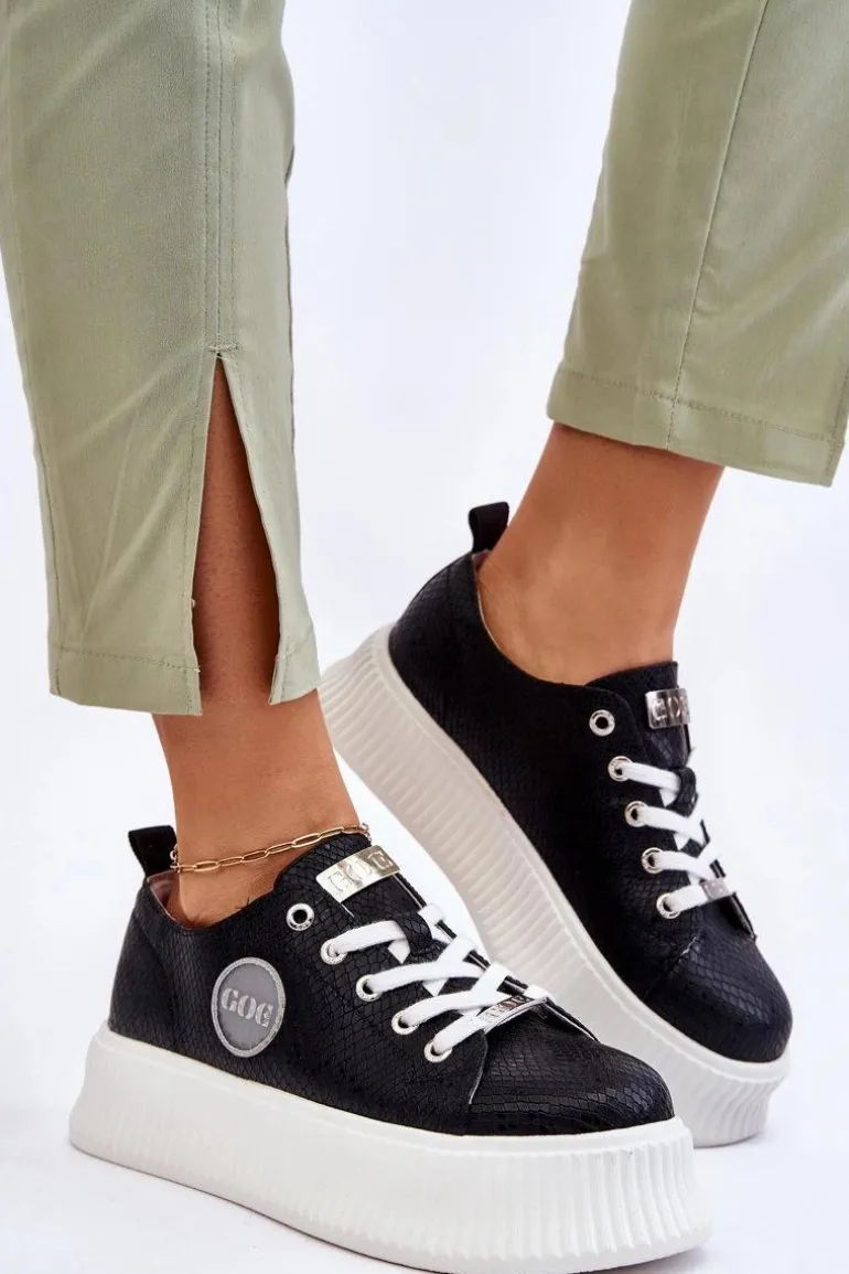 Damskie Sneakersy Buty Sportowe GOE JJ2N4127 Czarne