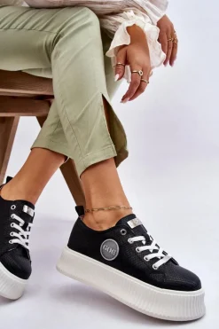 Damskie Sneakersy Buty Sportowe GOE JJ2N4127 Czarne