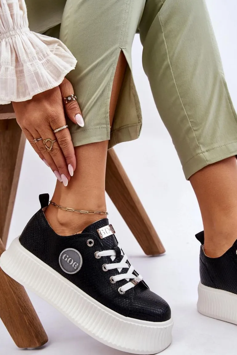 Damskie Sneakersy Buty Sportowe GOE JJ2N4127 Czarne