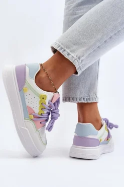 Damskie Sneakersy Eko Skórzane Multikolor Avanalis