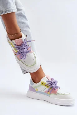 Damskie Sneakersy Eko Skórzane Multikolor Avanalis