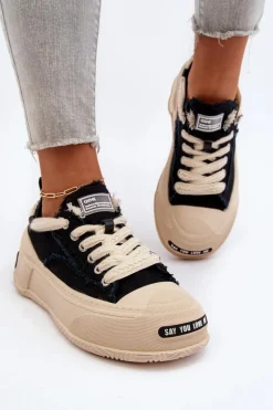 Damskie Sneakersy GOE NN2N4061 Czarne