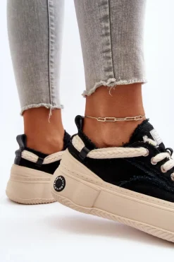 Damskie Sneakersy GOE NN2N4061 Czarne