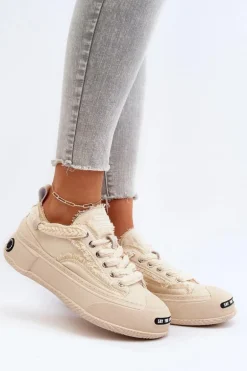 Damskie Sneakersy GOE NN2N4060 Beżowe