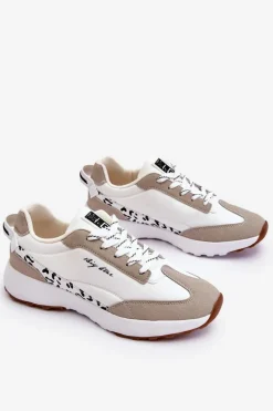 Damskie Sneakersy Memory Foam System Big Star LL274957 Białe