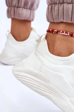 Damskie Sneakersy Memory Foam System Big Star LL274417 Białe