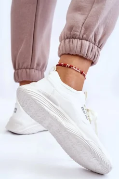 Damskie Sneakersy Memory Foam System Big Star LL274417 Białe