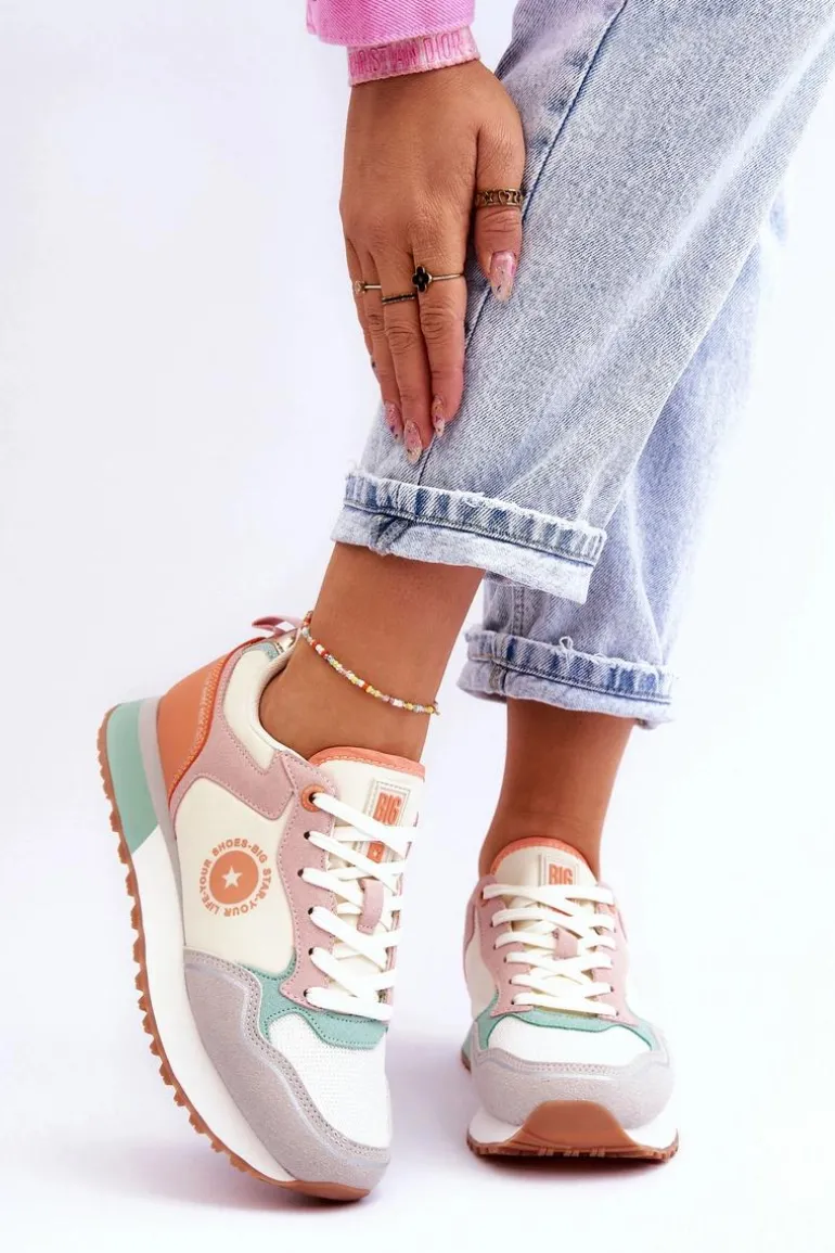 Damskie Sneakersy Memory Foam System Big Star LL274542 Multikolor