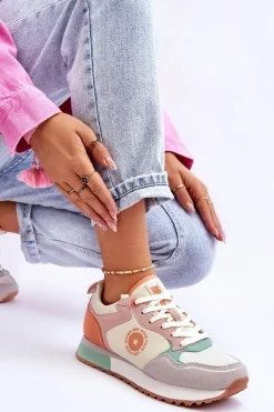 Damskie Sneakersy Memory Foam System Big Star LL274542 Multikolor