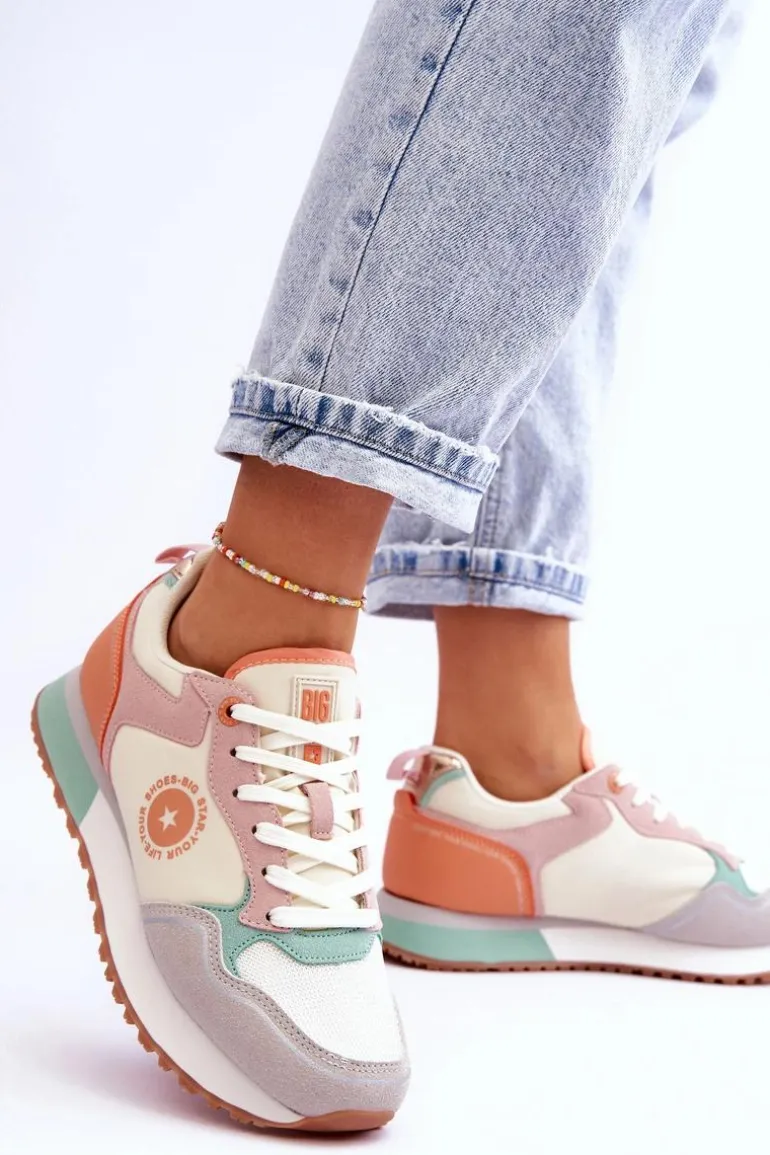 Damskie Sneakersy Memory Foam System Big Star LL274542 Multikolor