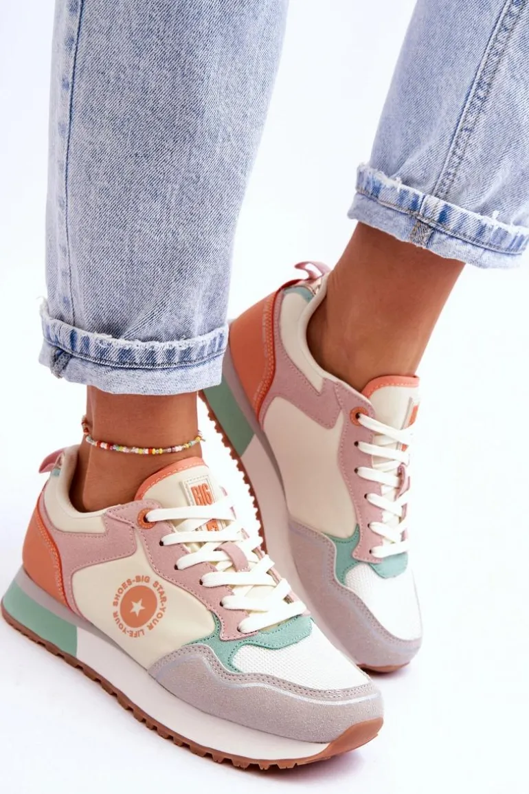 Damskie Sneakersy Memory Foam System Big Star LL274542 Multikolor