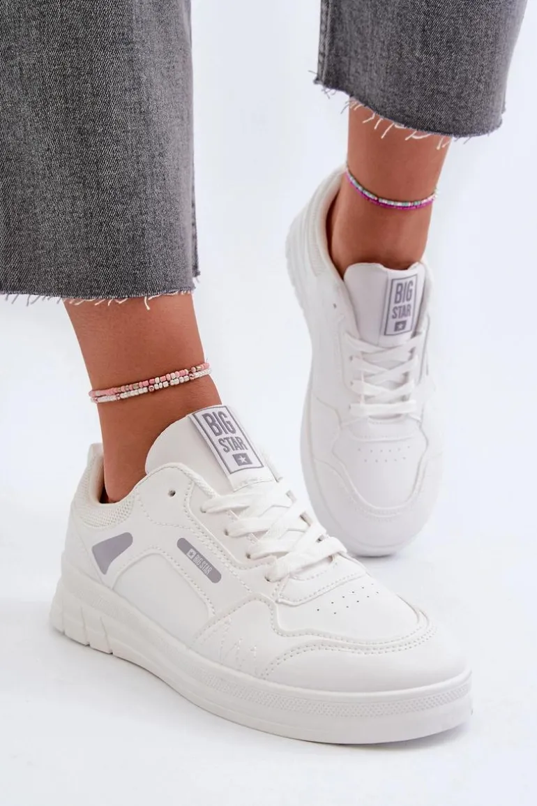 Damskie Sneakersy Memory Foam System Big Star NN274A483 Białe