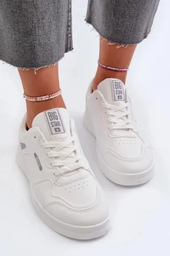 Damskie Sneakersy Memory Foam System Big Star NN274A483 Białe