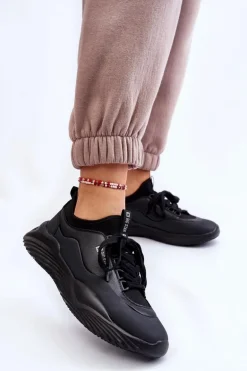 Damskie Sneakersy Memory Foam System Big Star LL274419 Czarne