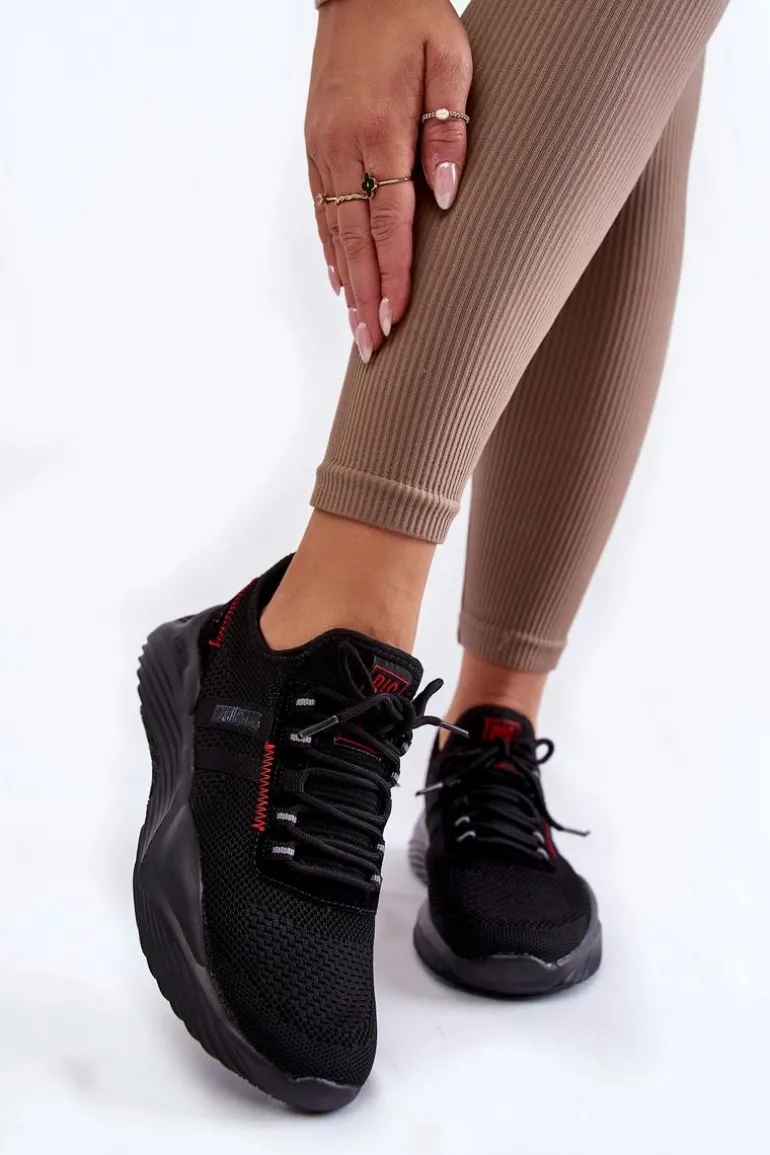 Damskie Sneakersy Memory Foam System Big Star KK274345 Czarne