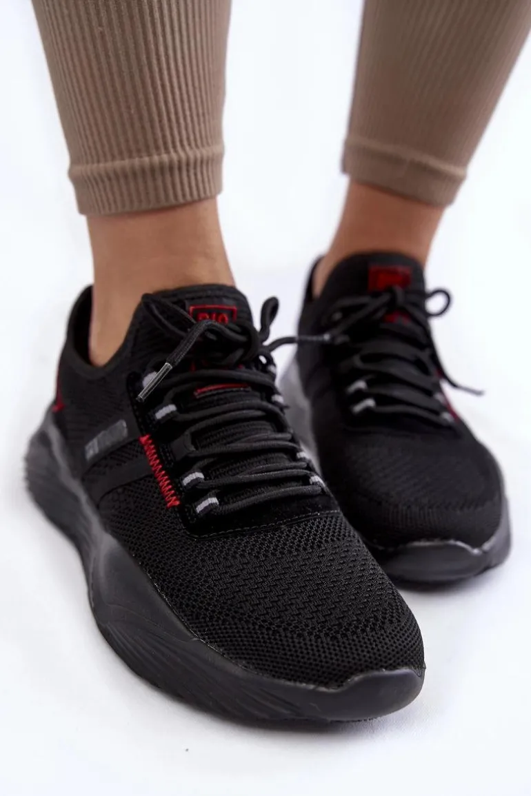 Damskie Sneakersy Memory Foam System Big Star KK274345 Czarne