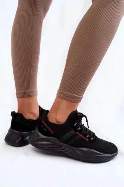 Damskie Sneakersy Memory Foam System Big Star KK274345 Czarne