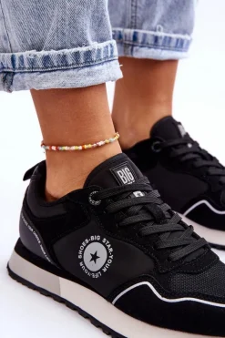 Damskie Sneakersy Memory Foam System Big Star LL274541 Czarne