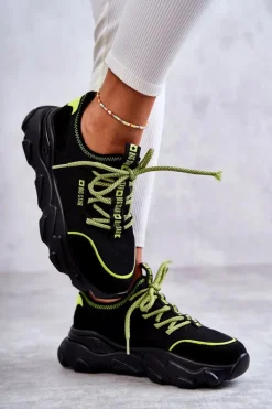 Damskie Sneakersy Memory Foam System Big Star KK274028 Czarne