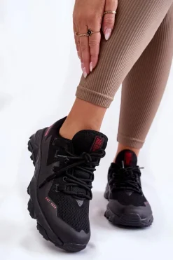 Damskie Sneakersy Memory Foam System Big Star KK274211 Czarne