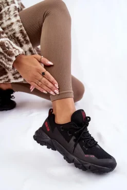 Damskie Sneakersy Memory Foam System Big Star KK274211 Czarne