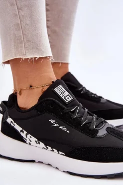 Damskie Sneakersy Memory Foam System Big Star LL274956 Czarne