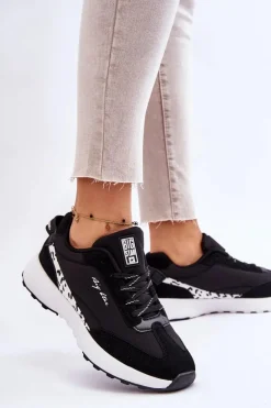 Damskie Sneakersy Memory Foam System Big Star LL274956 Czarne