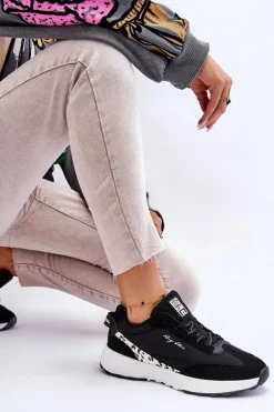 Damskie Sneakersy Memory Foam System Big Star LL274956 Czarne