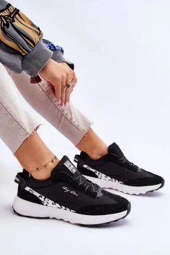 Damskie Sneakersy Memory Foam System Big Star LL274956 Czarne