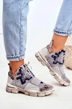 Damskie Sneakersy Skórzane Maciejka 04423-13