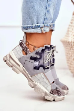 Damskie Sneakersy Skórzane Maciejka 04423-13