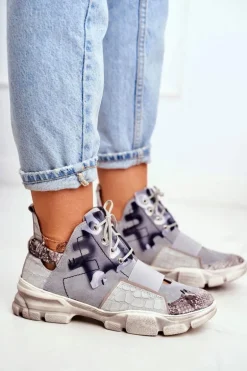 Damskie Sneakersy Skórzane Maciejka 04423-13