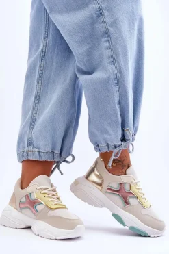 Damskie Sneakersy Sznurowane Multikolorowe Cortes