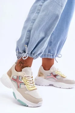 Damskie Sneakersy Sznurowane Multikolorowe Cortes