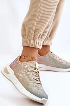 Damskie Sneakersy Z Cyrkoniami Multikolor Raiden