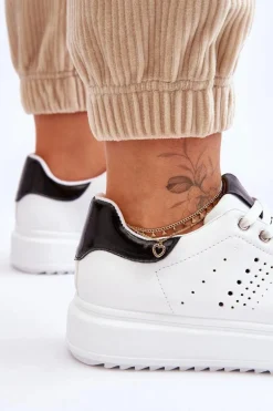 Damskie Sportowe Buty Biało-Czarne Be First!