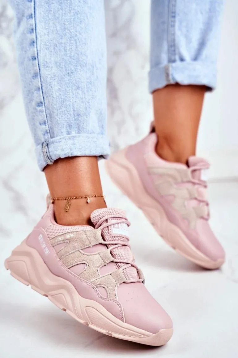 Damskie Sportowe Buty Big Star Różowe GG274637