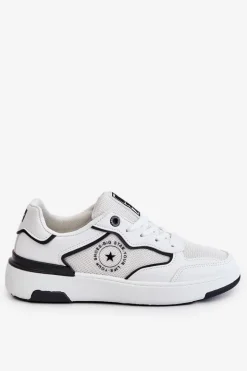 Damskie Sportowe Buty Big Star LL274440 Biało-Czarne