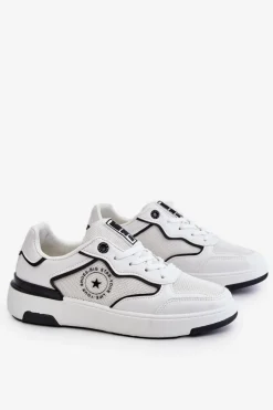 Damskie Sportowe Buty Big Star LL274440 Biało-Czarne