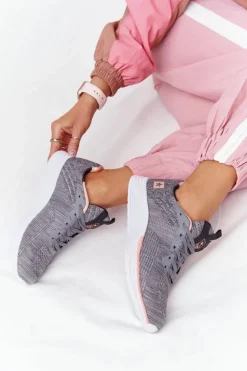 Damskie Sportowe Buty Comfort Foam Szare Long Distance