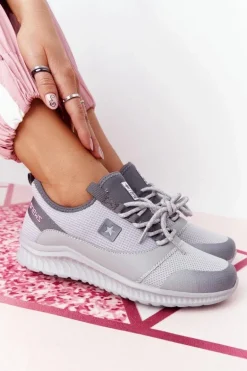 Damskie Sportowe Buty Comfort Foam Szare The Best
