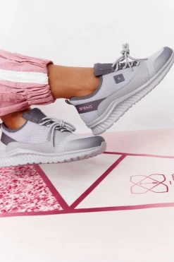 Damskie Sportowe Buty Comfort Foam Szare The Best