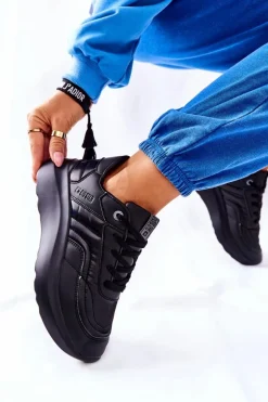 Damskie Sportowe Buty Memory Foam Big Star II274332 Czarne