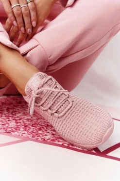 Damskie Sportowe Buty Memory Foam Big Star HH274299 Różowe