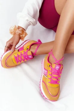 Damskie Sportowe Buty Memory Foam Big Star HH274273 Żółte