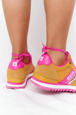 Damskie Sportowe Buty Memory Foam Big Star HH274273 Żółte