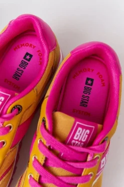 Damskie Sportowe Buty Memory Foam Big Star HH274273 Żółte