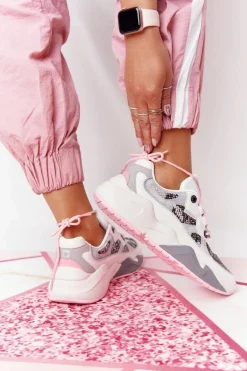 Damskie Sportowe Buty Memory Foam Big Star HH274326 Białe